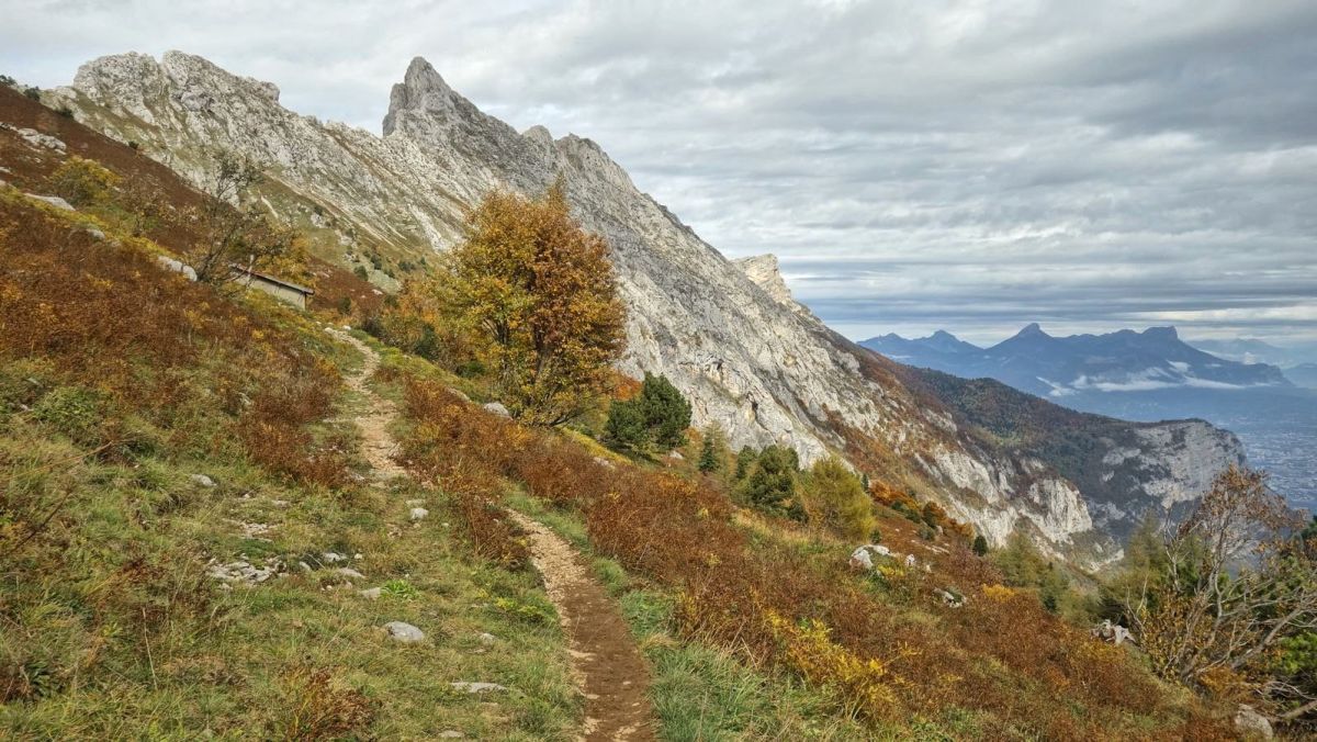 À l'approche du Col Vert