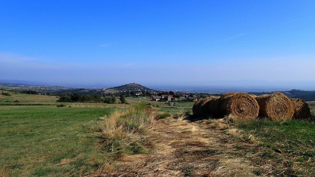 Butte Volcanique de Montsupt et plaine du Forez