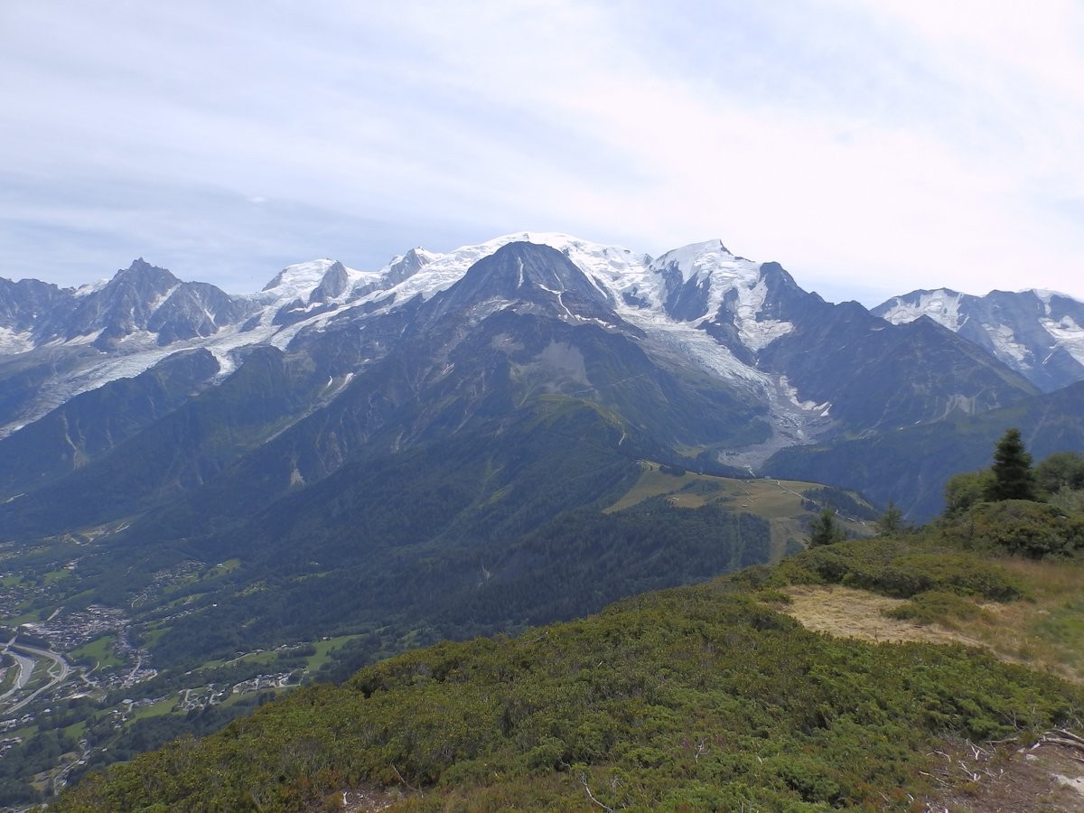 Le Massif du Mont Blanc vu du Prarion