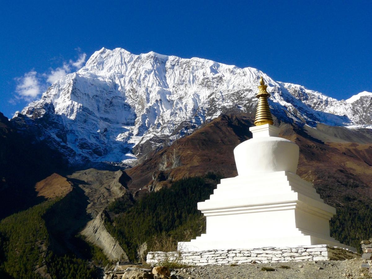 Vue sur l'Annapurna III (7555m)