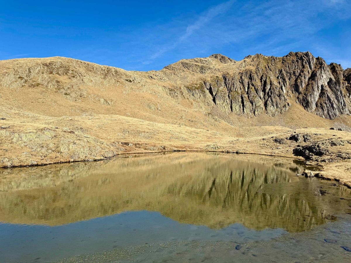 La Grande Pointe de Bizard, se reflétant dans un des lacs visités