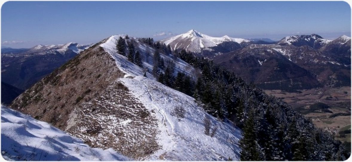 La crête de la Montagne de Clairet.