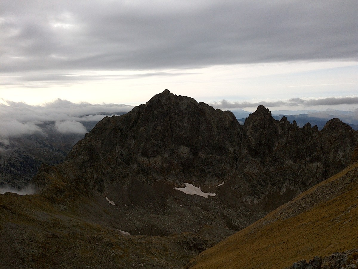 La face nord du Neiglier (2786m) vu du Mont Ponset (2828m)