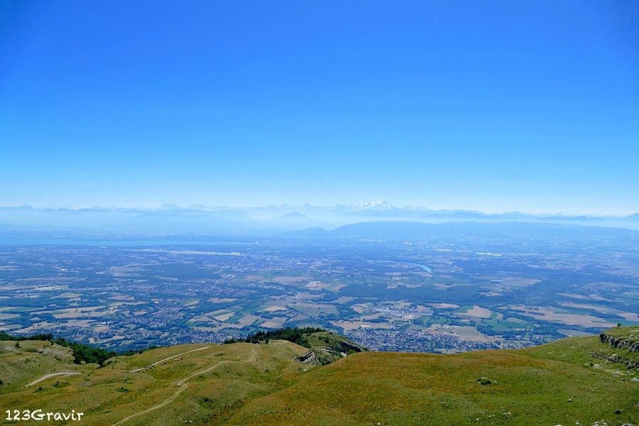 Les Alpes et le plateau lémanique depuis la Haute Chaîne du Jura