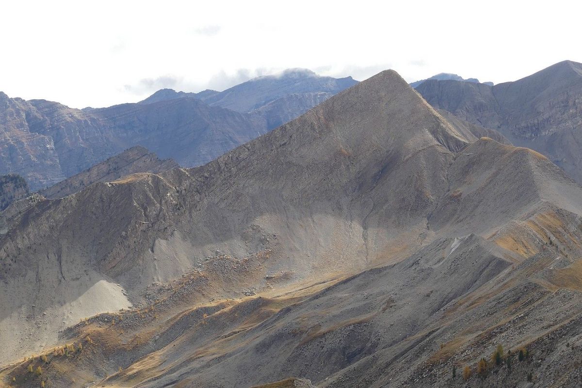 L'Aiguillette versant Nord.