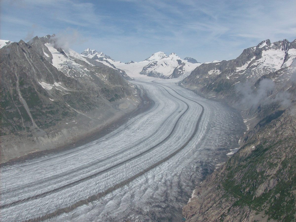 Le Glacier d'Aletsch.