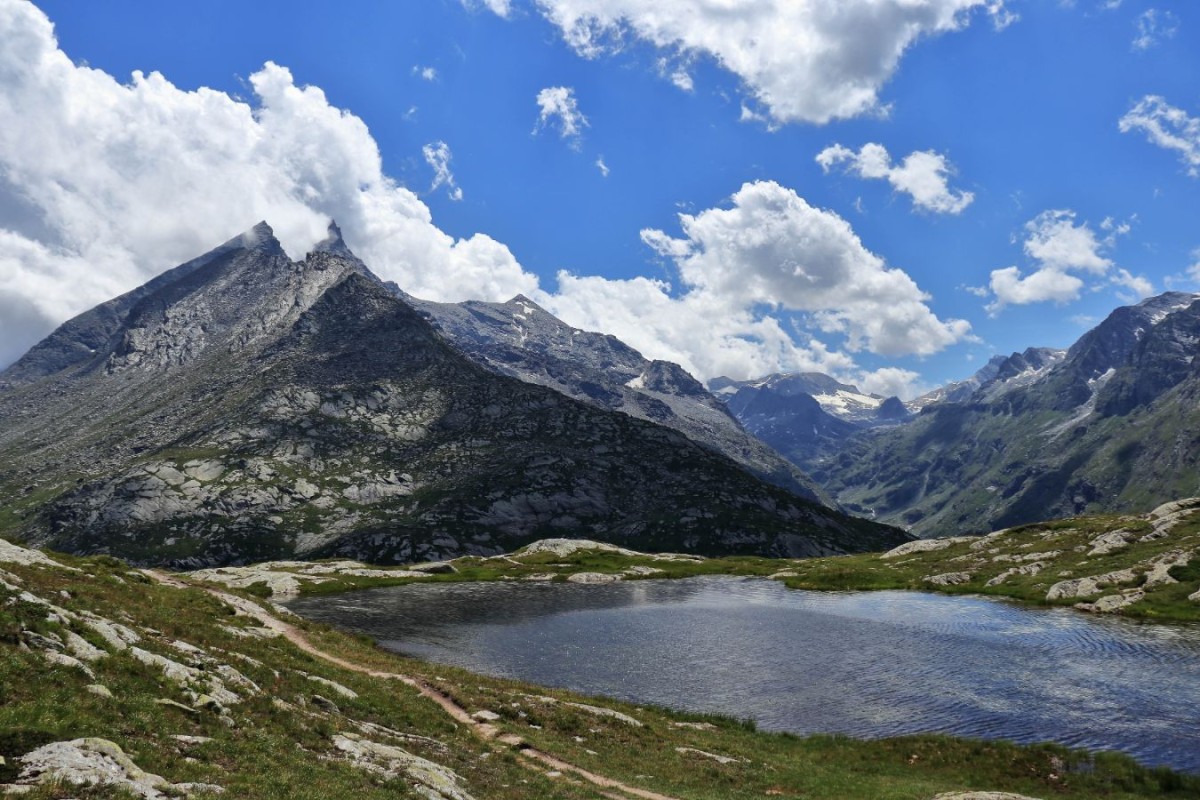 Lac Perrin supérieur, et le massif d'Ambin