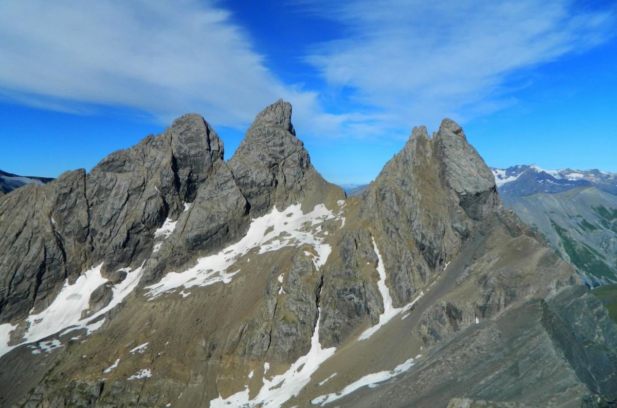 La trinité des Aiguilles d'Arves.