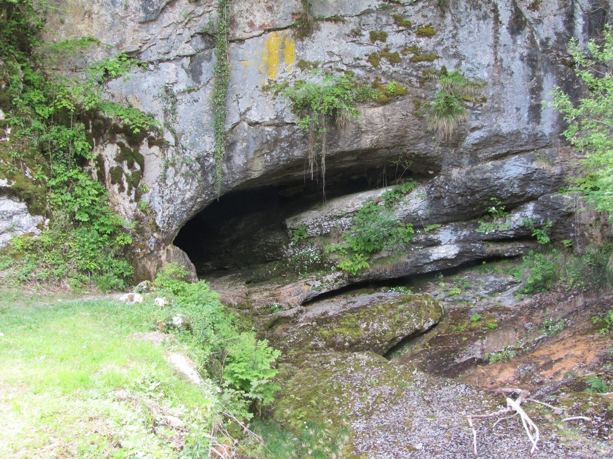 L'entrée de la grotte.