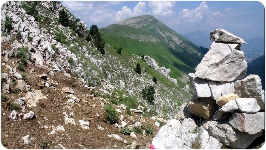 Le Mont Barral de la Crête de Jiboui.