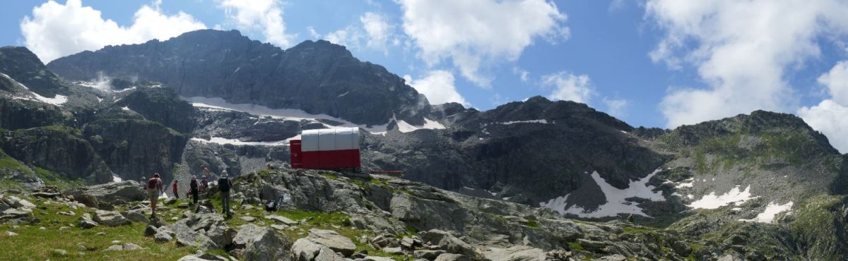 Le site du Bivouac Gastaldi.