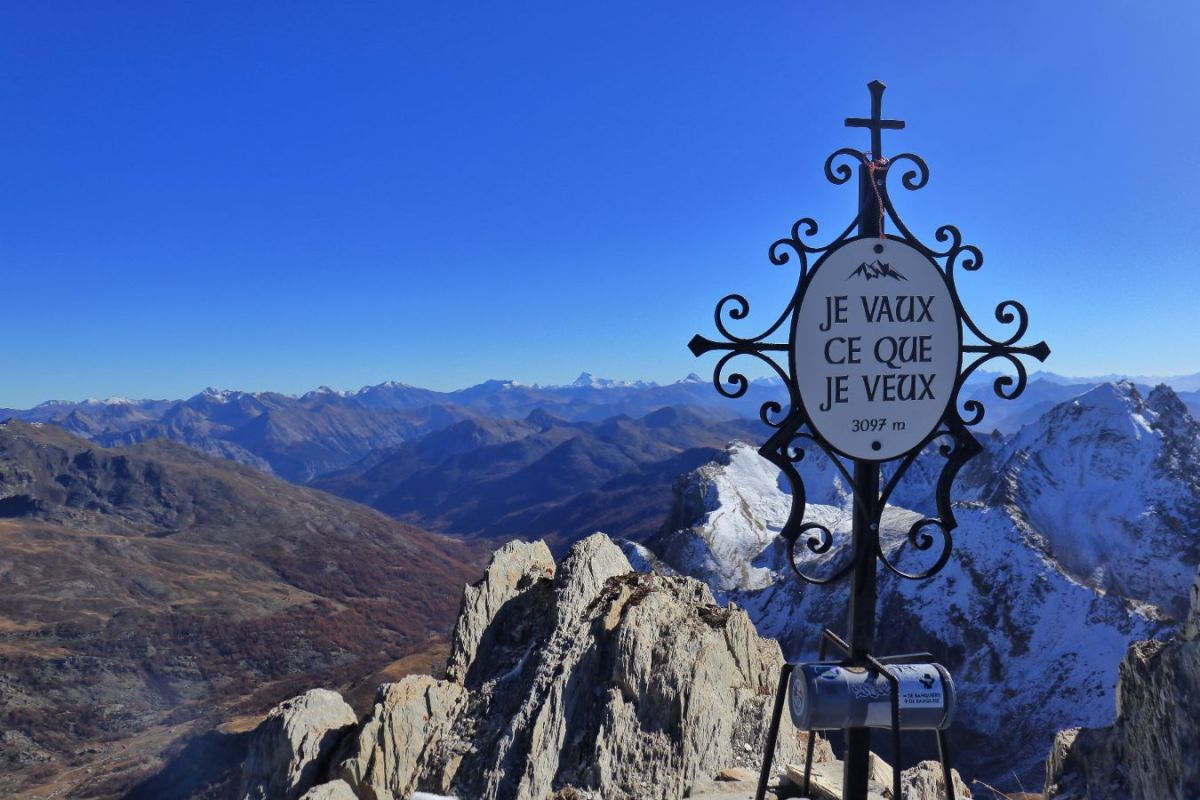 Belle pensée en montagne