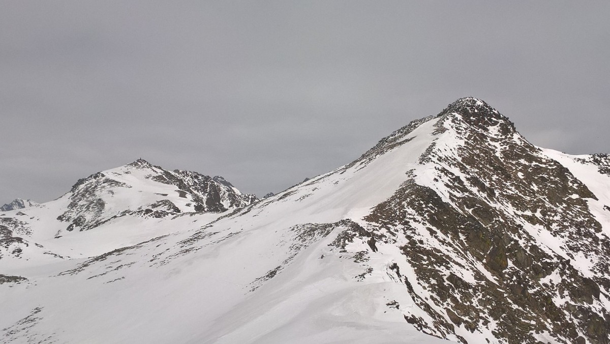 La Cime de Maleterre (2871m) et les Becs du Corborant (2840m) depuis Roche Nègre (2773m)