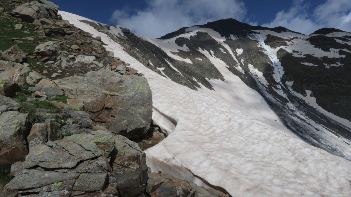 La crête à la sortie du couloir