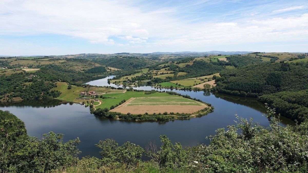 Presqu'île de Mars vue d'en face, au Pêt d'Âne