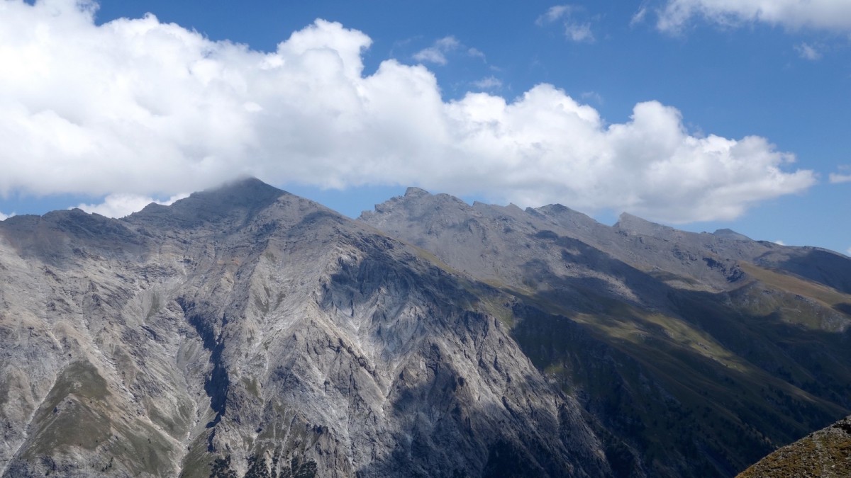  Enfilade de sommets dépassant les 3000 mètres vus du Giassez