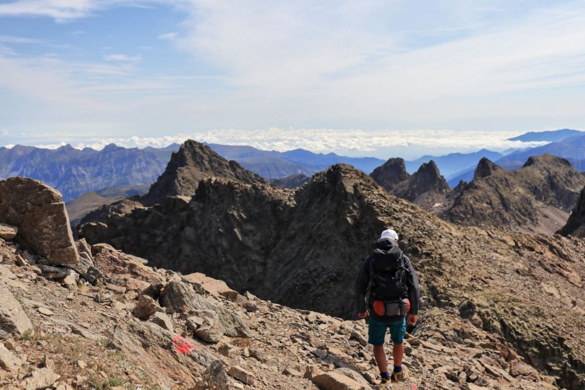 Redescente du Mont Ténibre