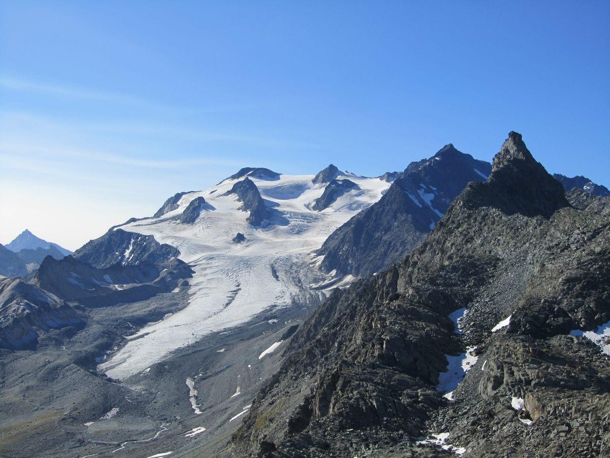 Vue superbe sur le glacier de Gébroulaz.