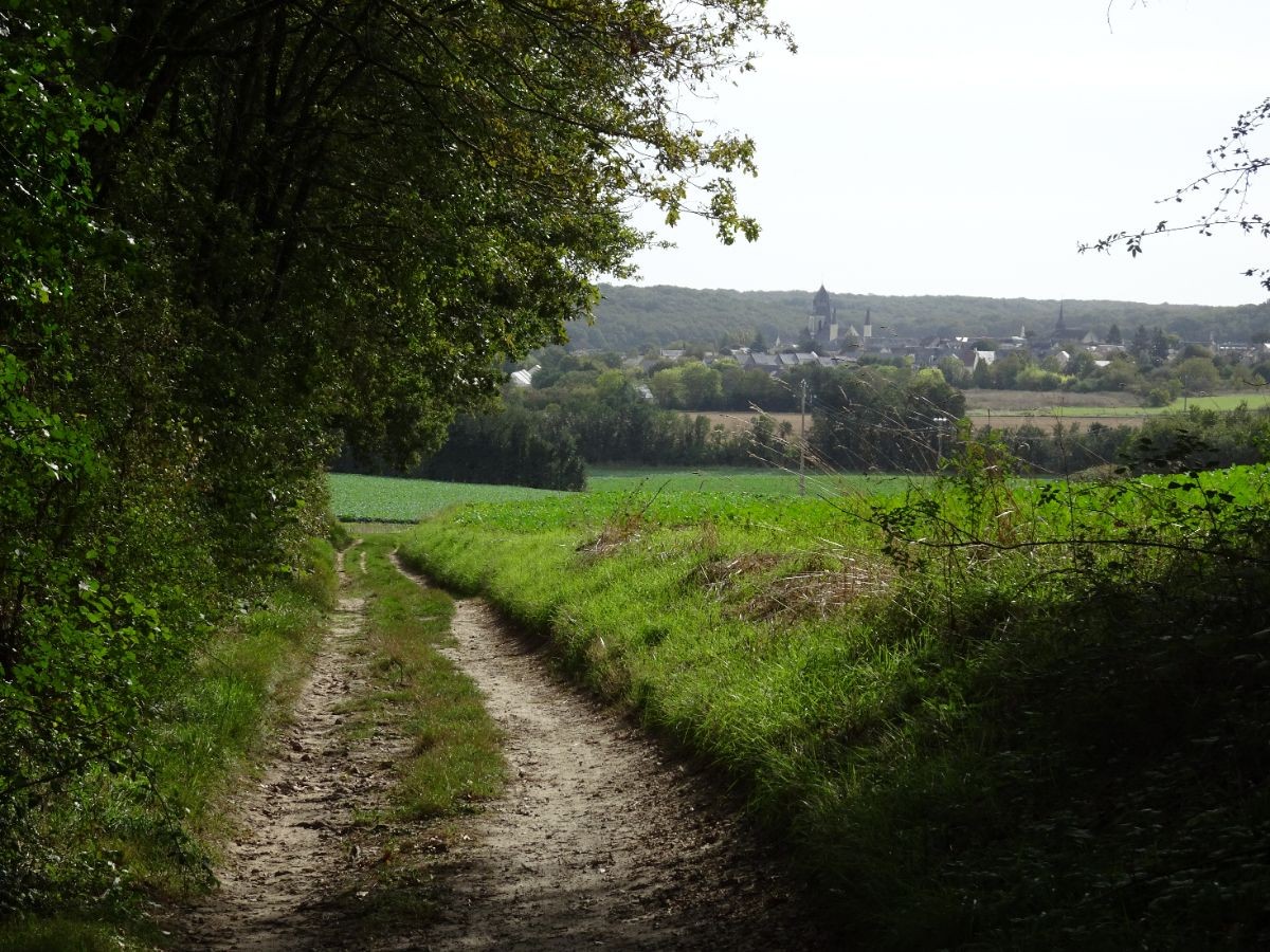 Au loin, l'abbaye