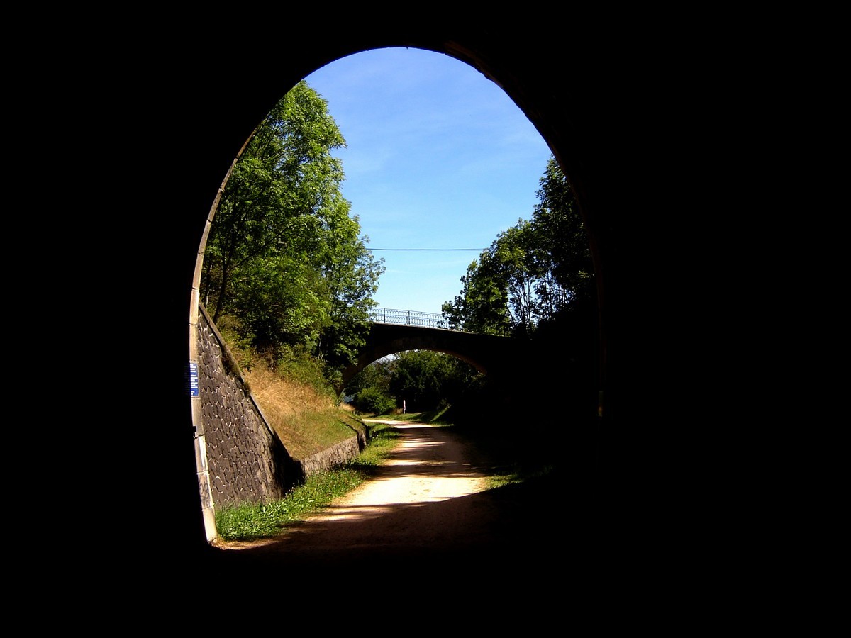 Sortie Est du tunnel de Taulhac.