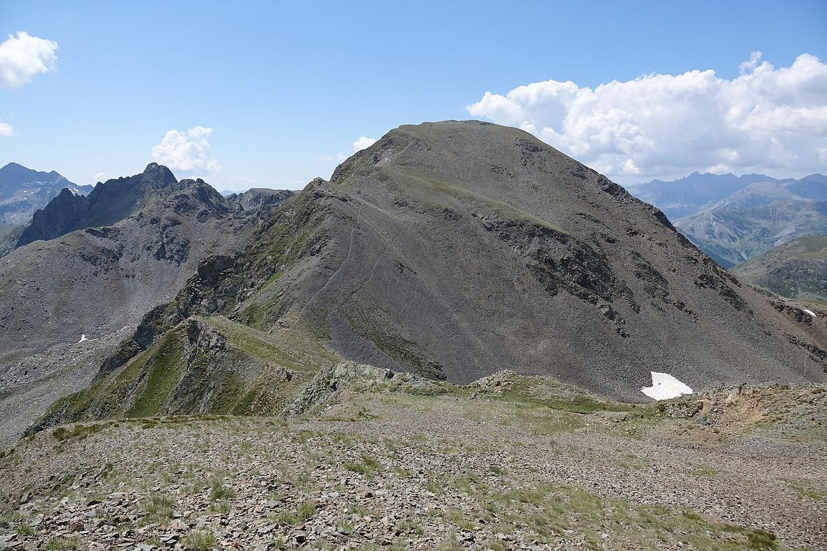 Mont Aiga (2832m) par la crête de Pel Brun (2795m)