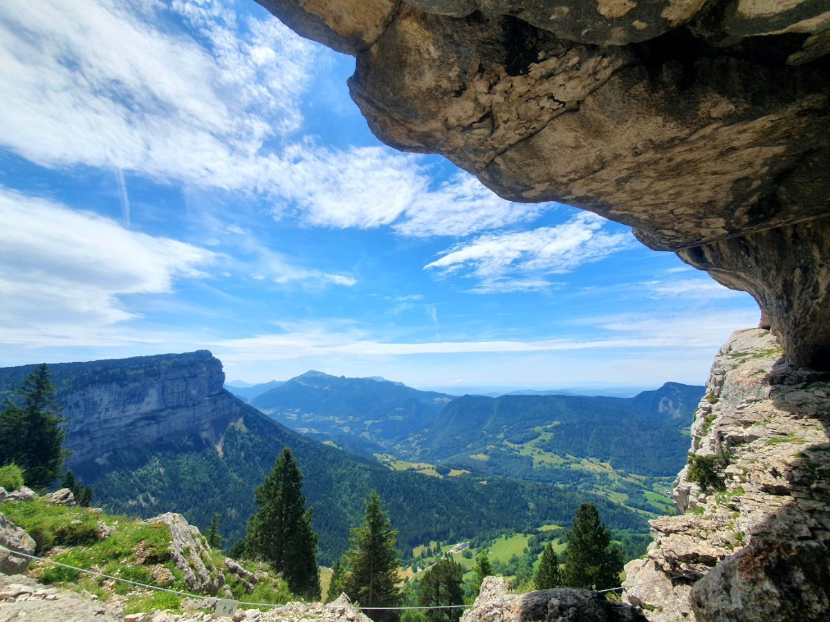 Vue lors de la descente du Mont Granier