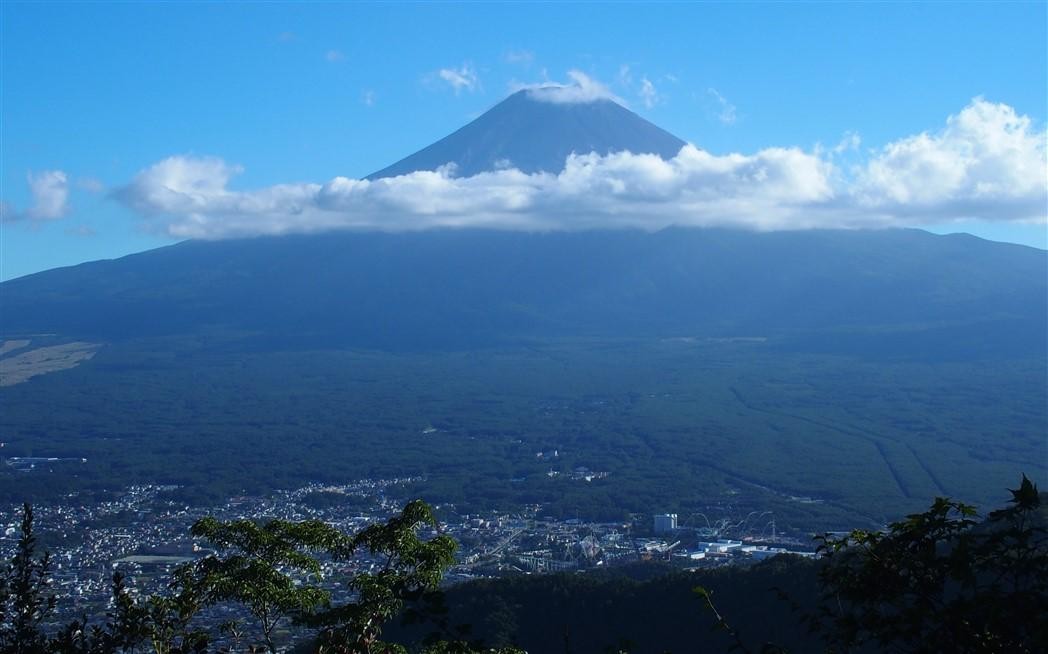 Le Fujisan vu des hauteurs de Kawaguchiko