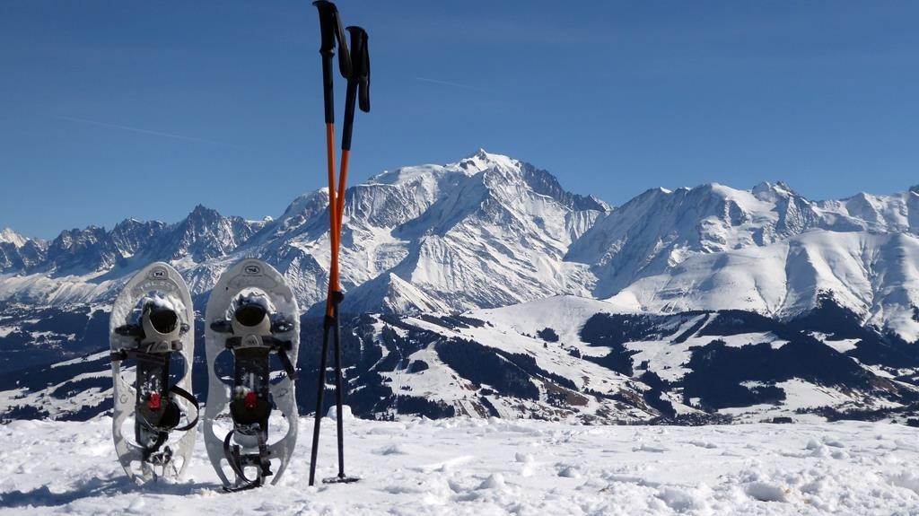 Au sommet du Christomet, vue Mont Blanc