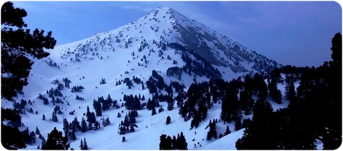 La Tête des Chaudières vue du vallon.