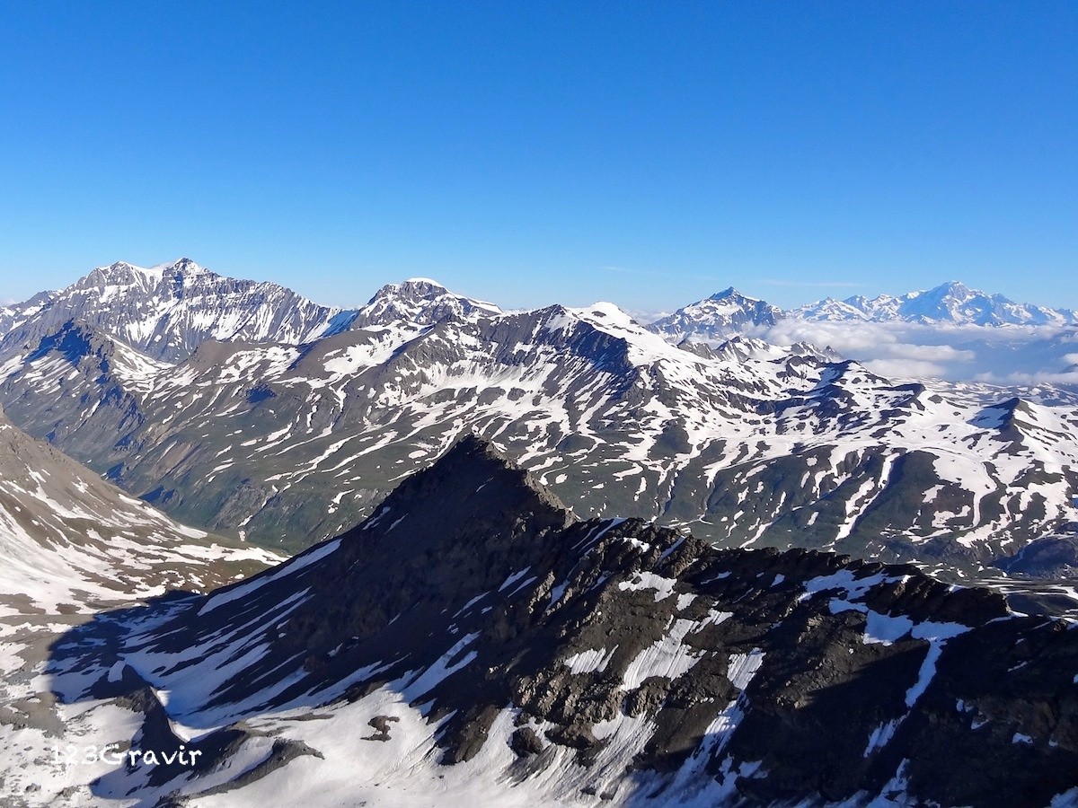 Panorama omniprésent : de la Grande Casse au Mont-Blanc ...