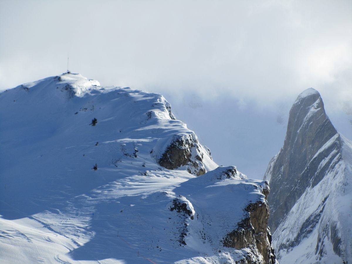 le Mont Bochor d'en haut et l'Aiguille de la Vanoise.