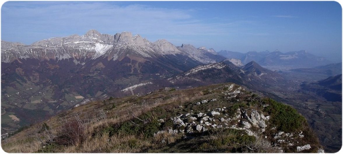 Panorama vers le nord de la Montagne de la Pale.