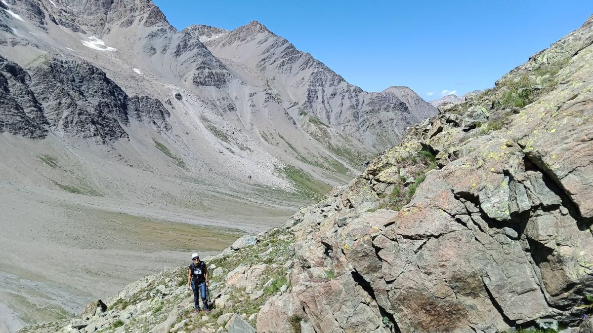 Au cours de l'ascension du sommet ouest du Pelvat de Chabrière