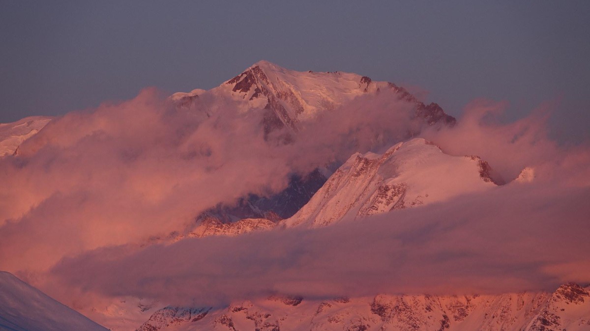 Dernières couleurs sur le Mont Blanc.