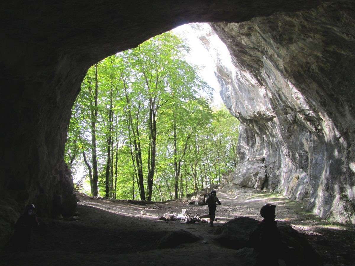 L'entrée annexe de la grotte.
