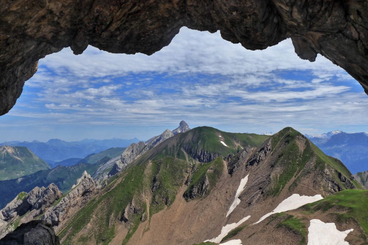 Vue insolite sur la Pointe Perçée