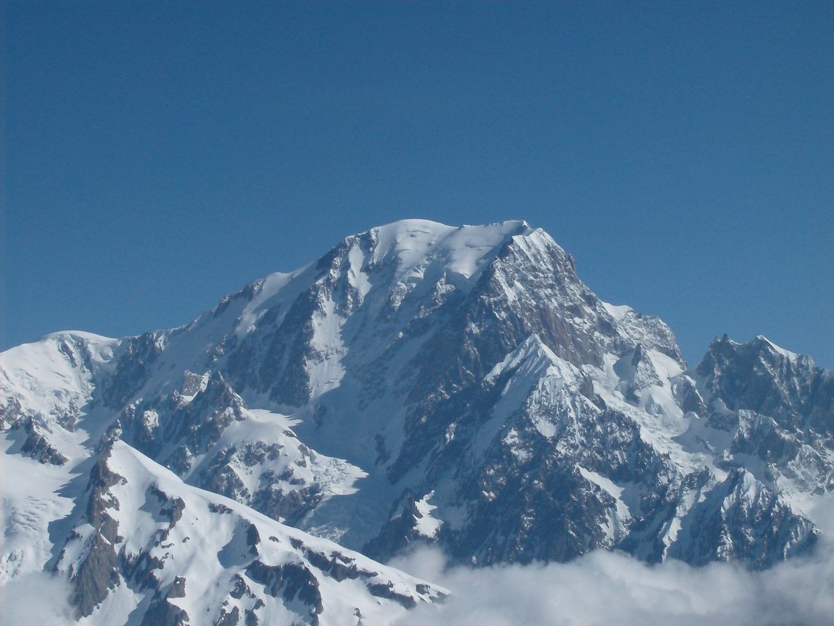 Superbe vue sur le Mont Blanc.
