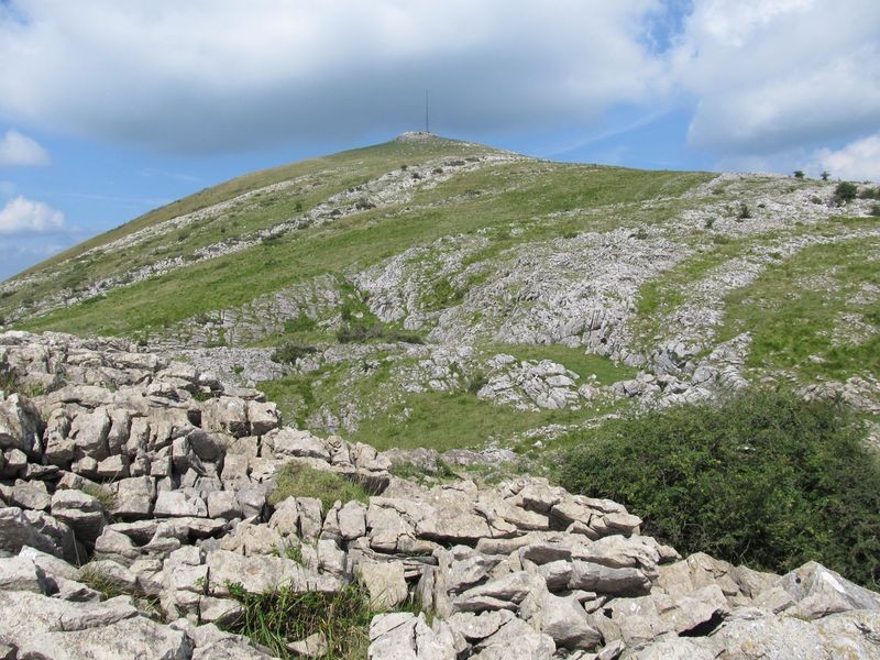 Le Belchou 1130m depuis sa crête sud-est