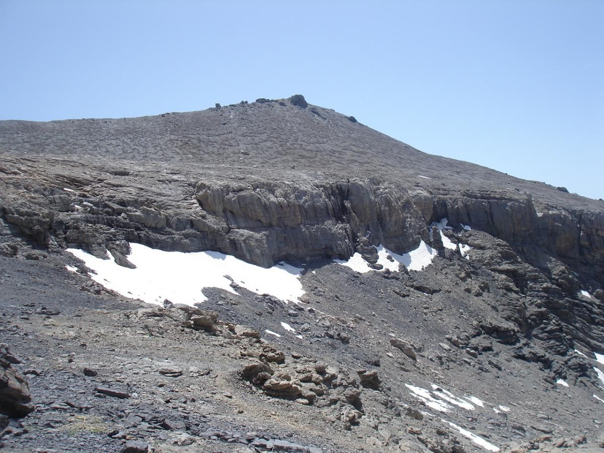Le sommet sud et une partie du grand plan glaciaire perché à 3000 mètres !