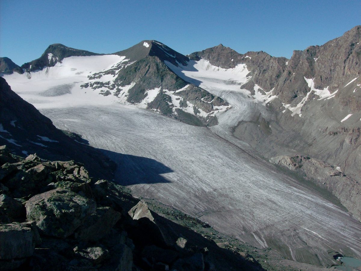 Le glacier du Baounet (en 2010).