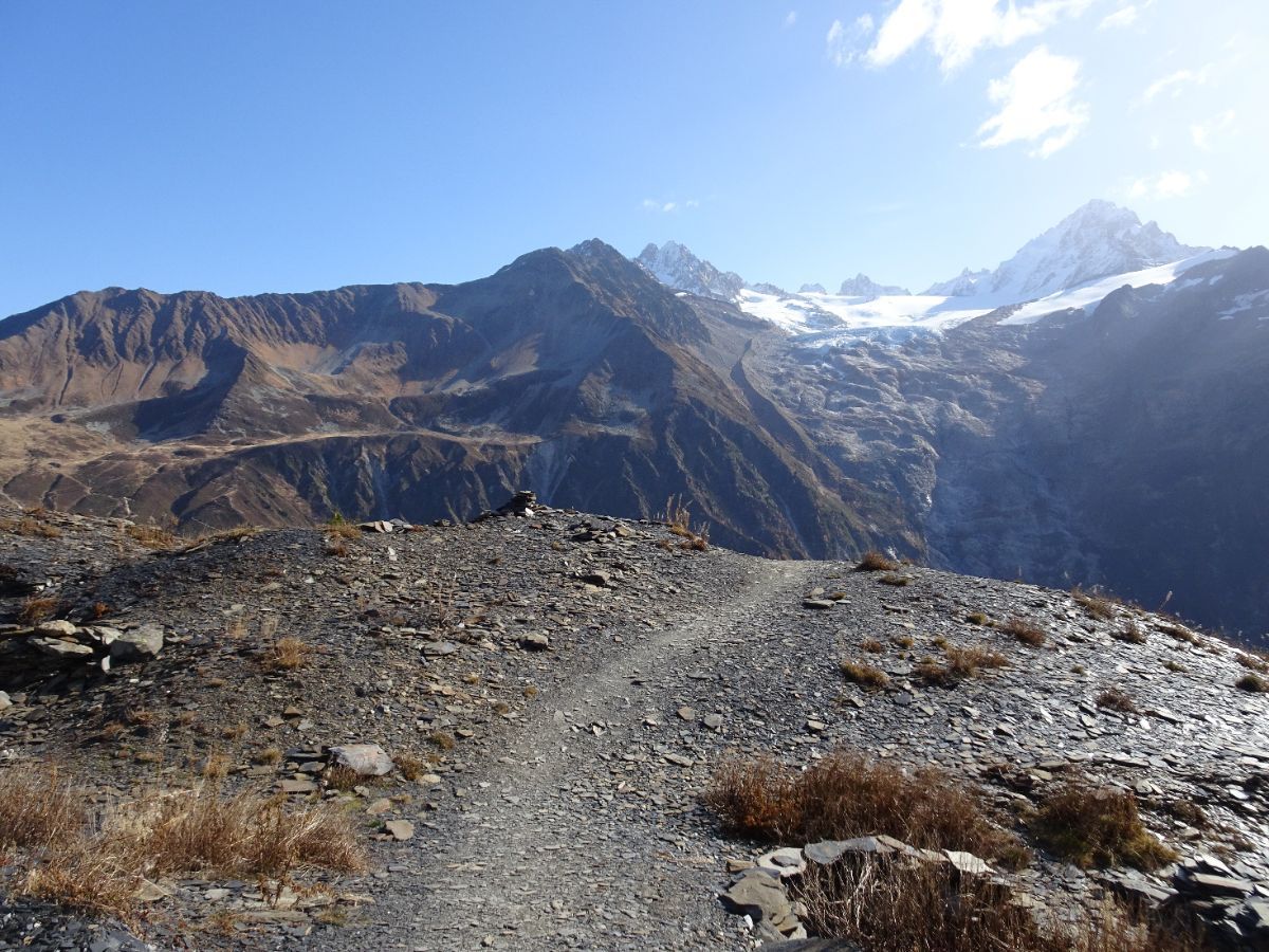 Glacier du Tour vu des ardoisières abandonnées