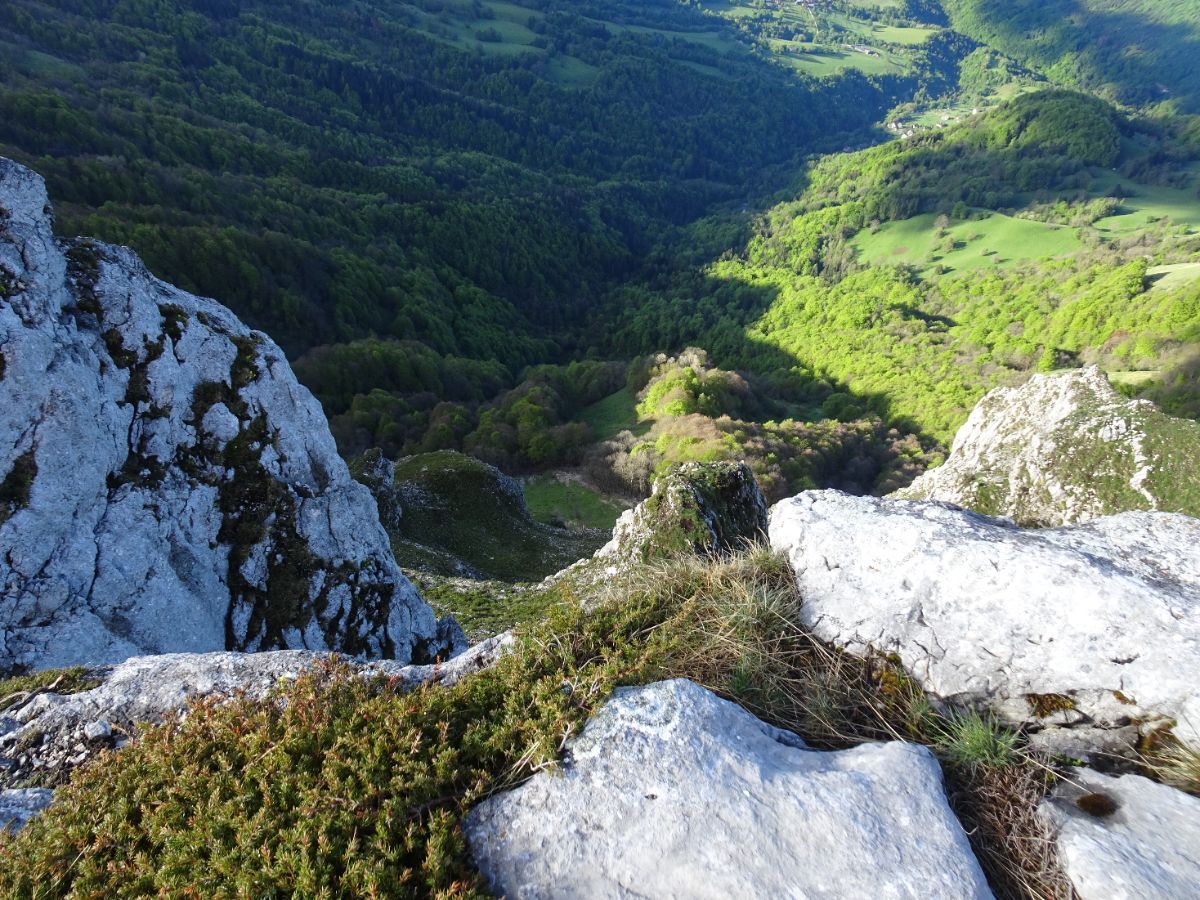 Sur les falaises de Margériaz