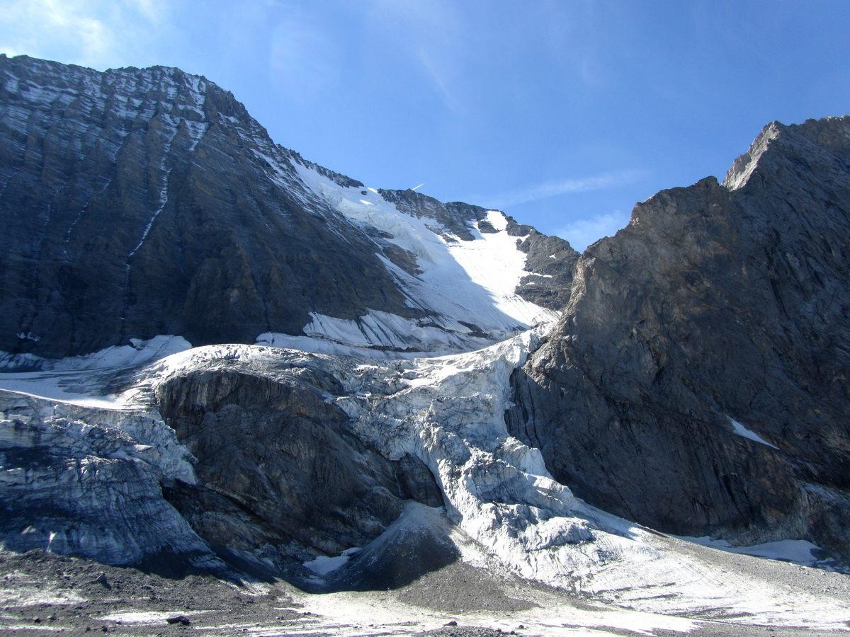 Face nord de la Grande casse et glacier de l'Epena.