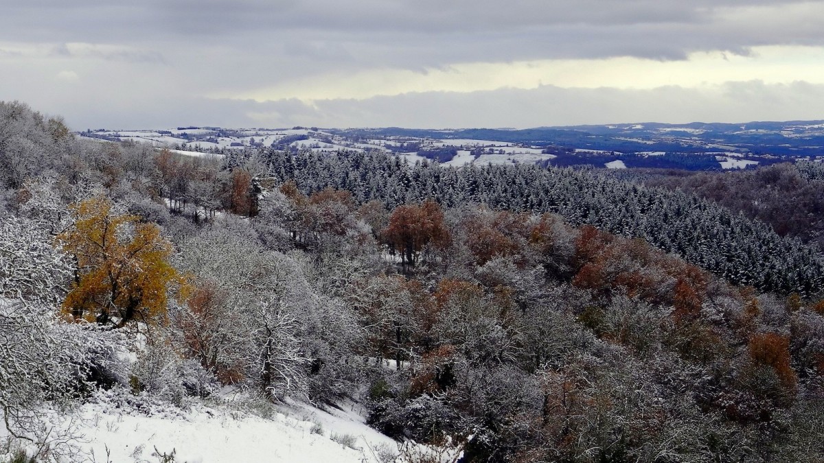 Première offensive hivernale dans les monts du Lyonnais.