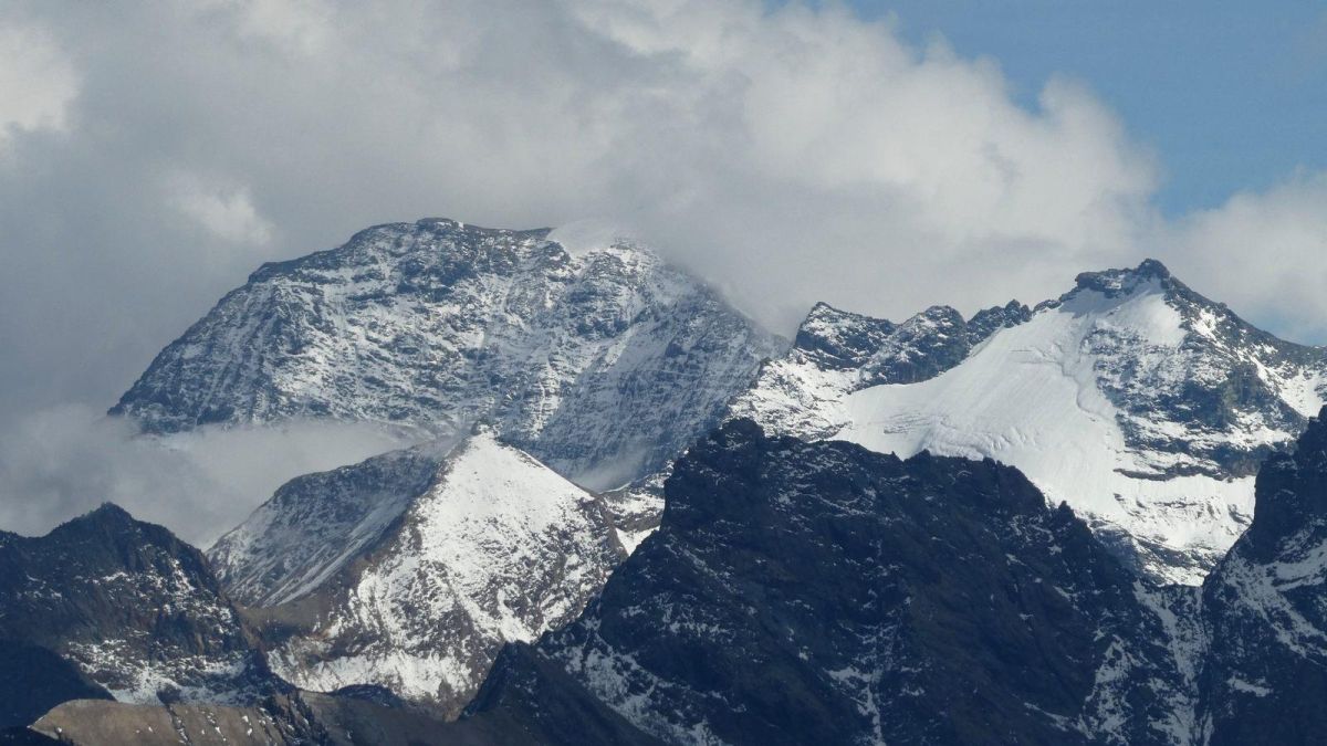 Vue spectaculaire sur les grands sommets de Haute-Maurienne.