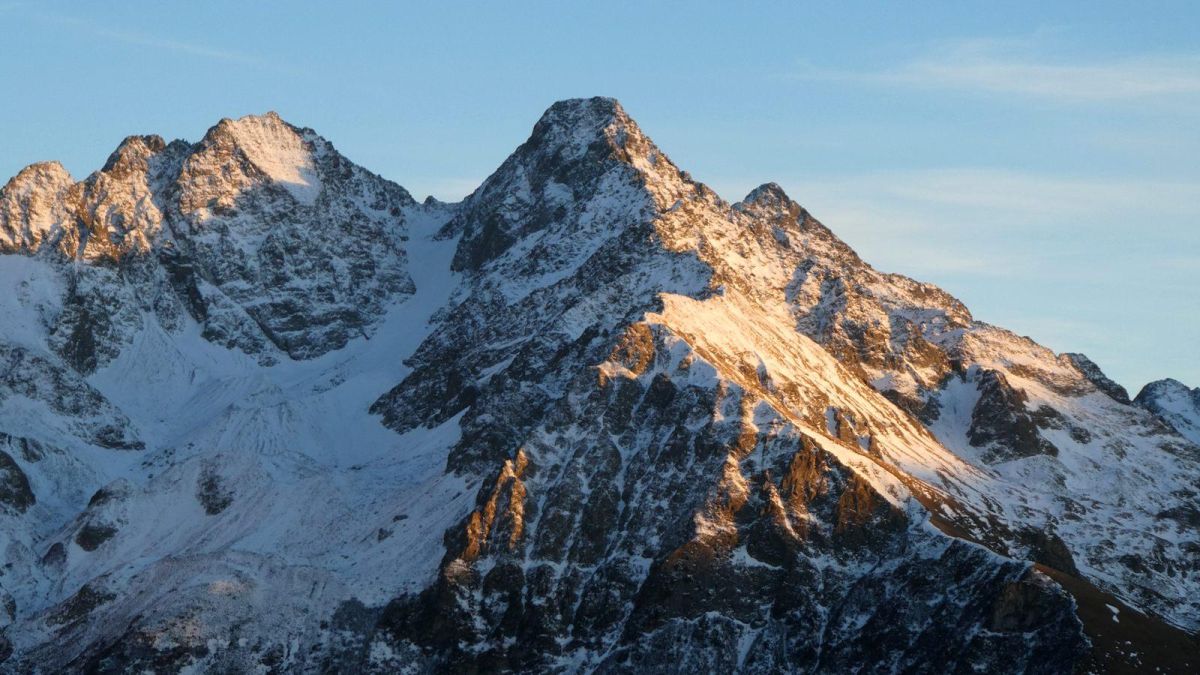 Lumière de fin d'après midi sur Belledonne.