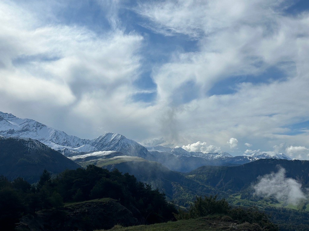 Ciel tourmenté vers le sud-est.