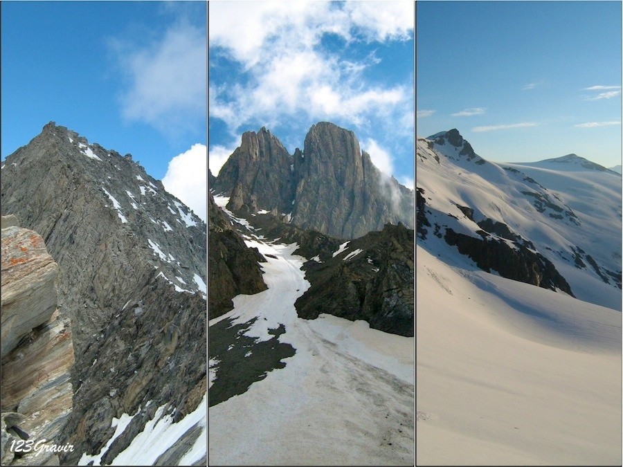 Pointe de l'Echelle, Pointe de la Fournache et Glaciers de la Vanoise