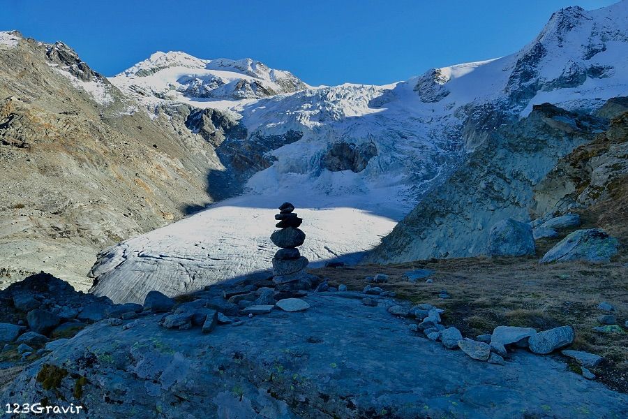 Glacier de Moiry depuis le promontoire