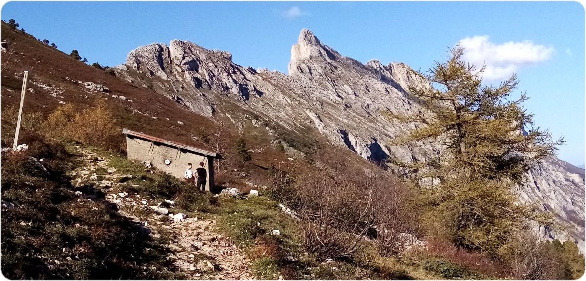 Le Col Vert et le Roc Cornafion de la Baraque du Col Vert.